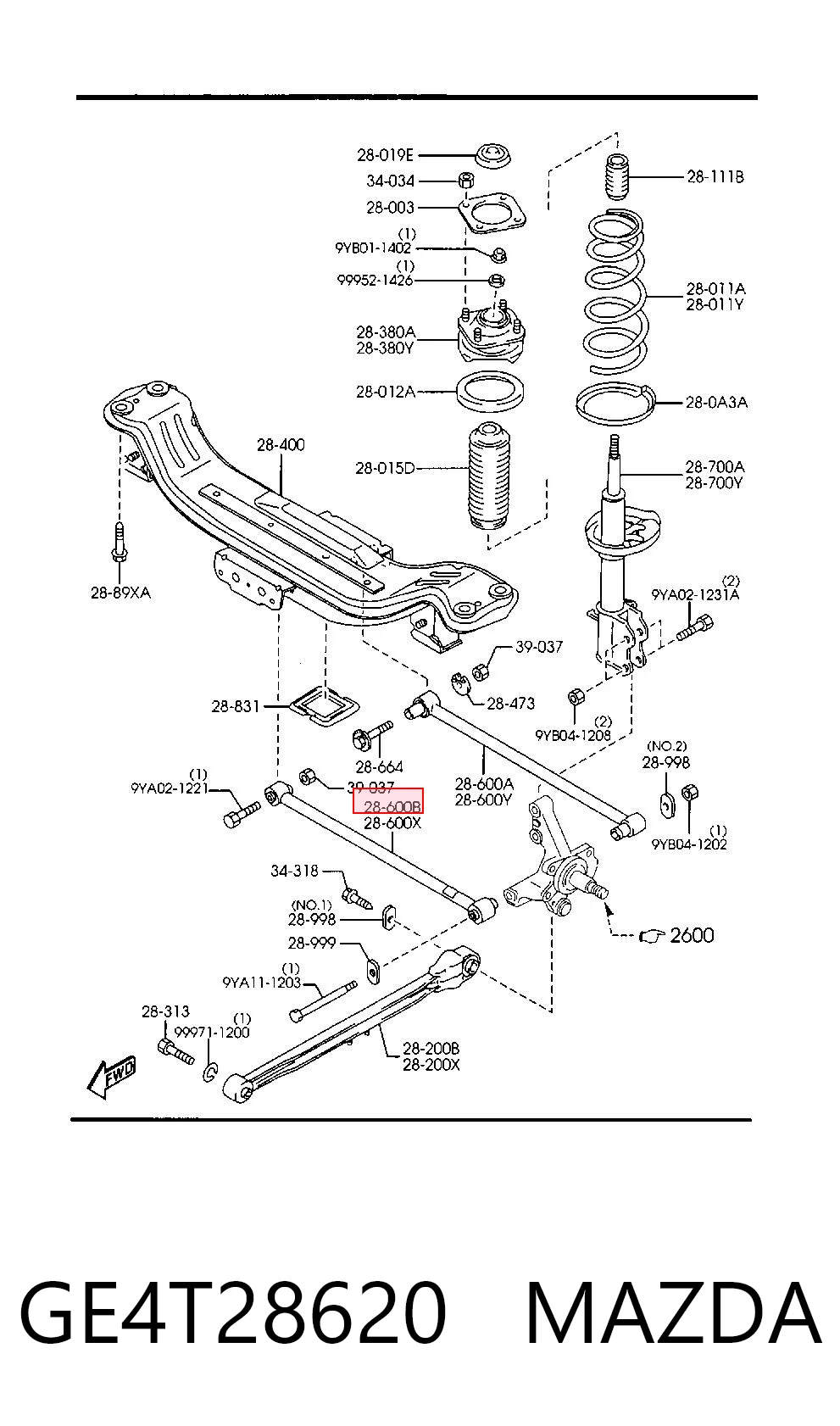 GE4T28620 Mazda
