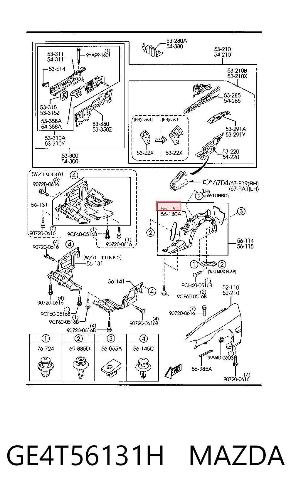 Comprar Paso de rueda delantero derecho 626 V GW