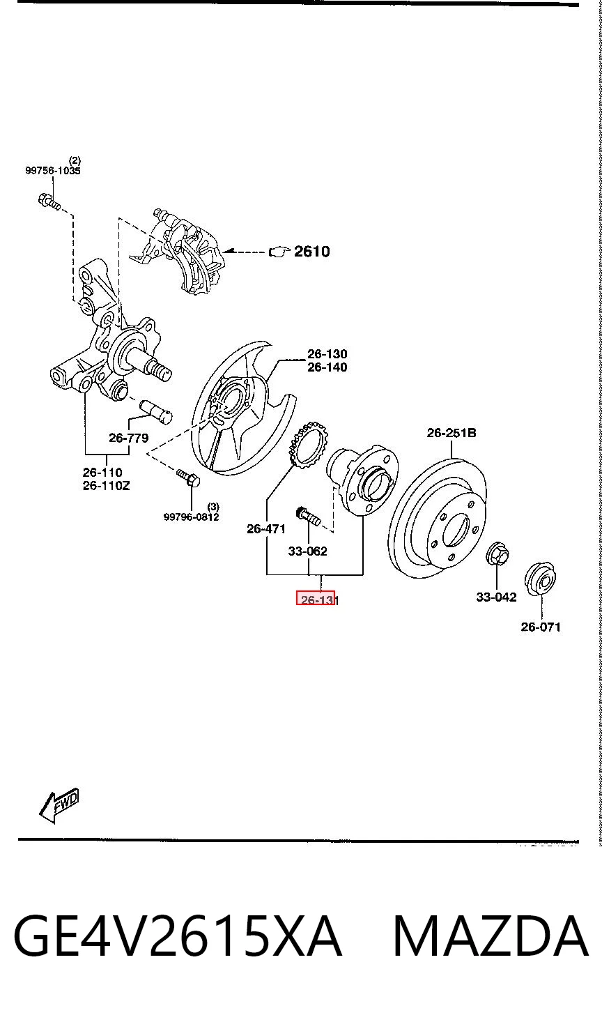 GE4V2615XA Mazda