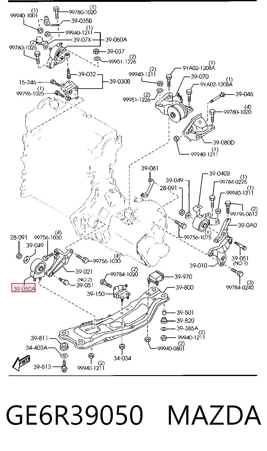 GE6R39050 Mazda