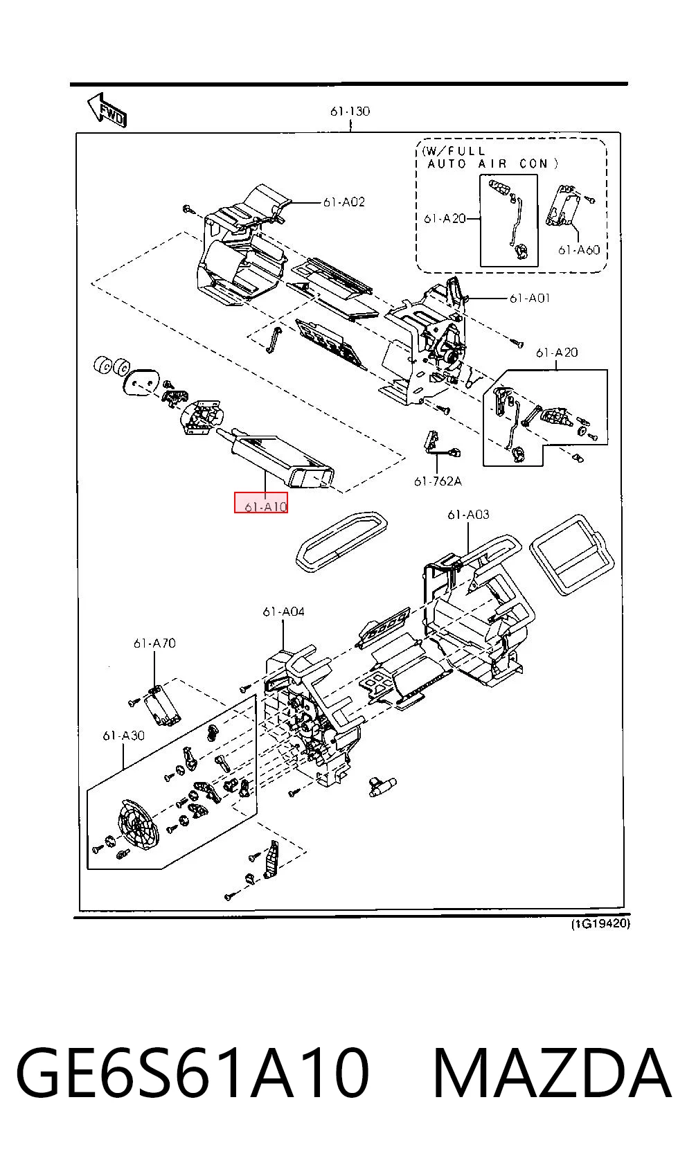Comprar Radiador de calefacción Mazda 626 V GF a bajo precio