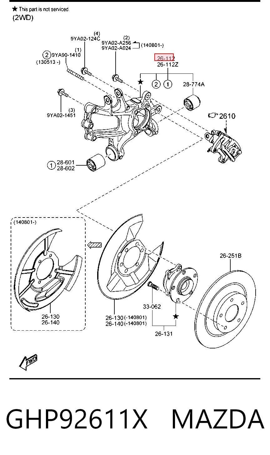 GHP92611X Mazda