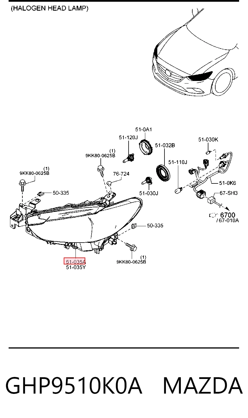 Comprar Faro derecho Mazda 6  GJ, GL