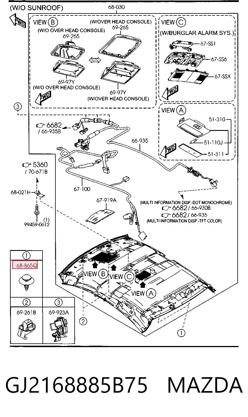  Toyota GJ2168885B02 precio, desde 0,44 EUR