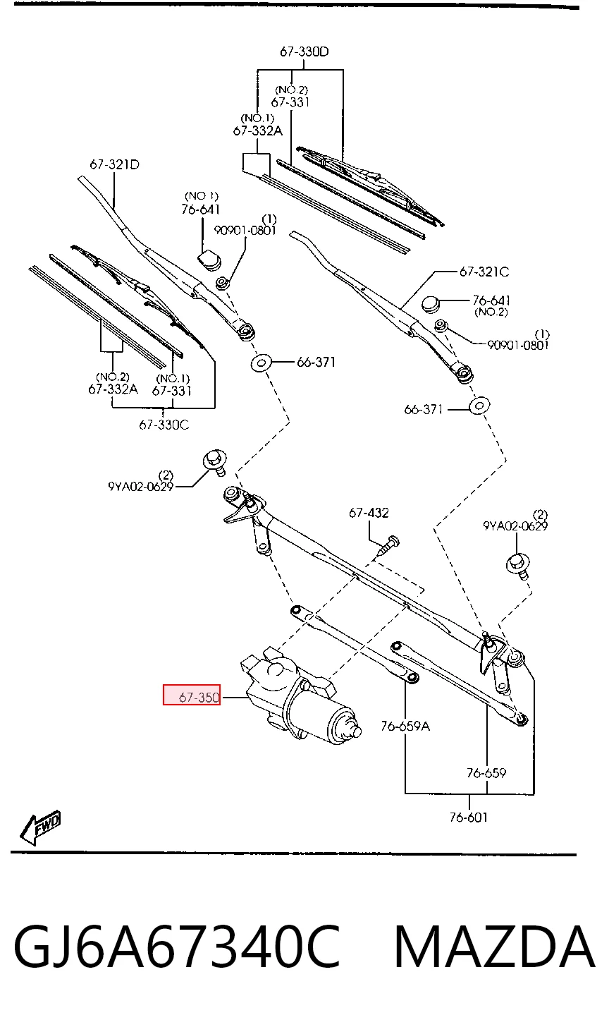 Comprar Motor limpiaparabrisas Mazda 6  GG