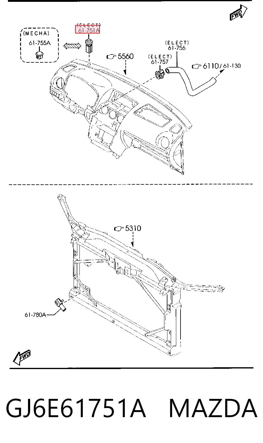 GJ6E61751A Mazda