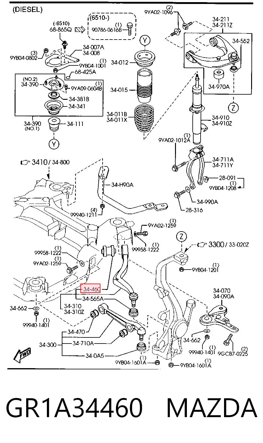 GR1A34460 Mazda