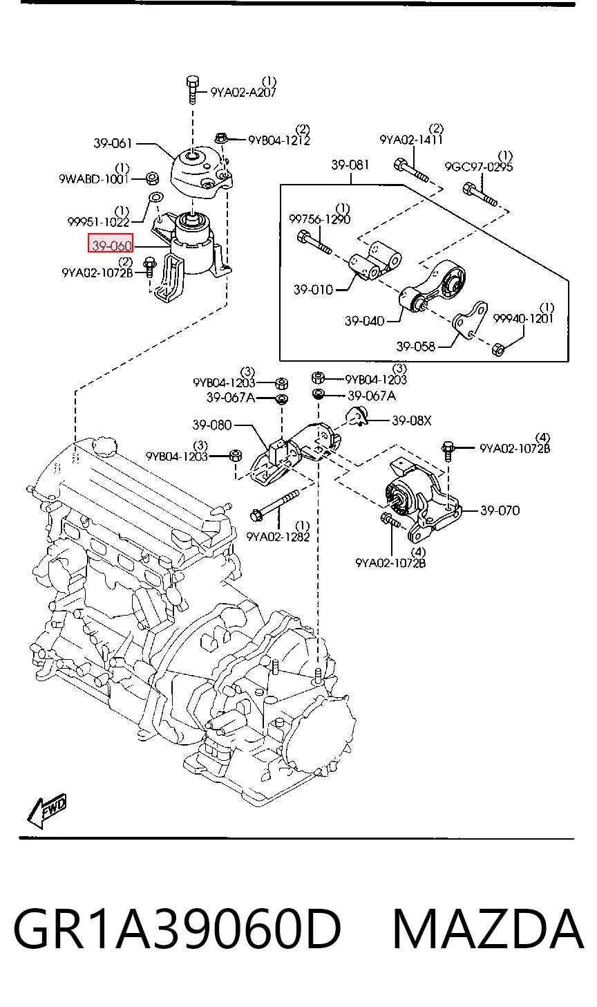 GR1A39060D Mazda