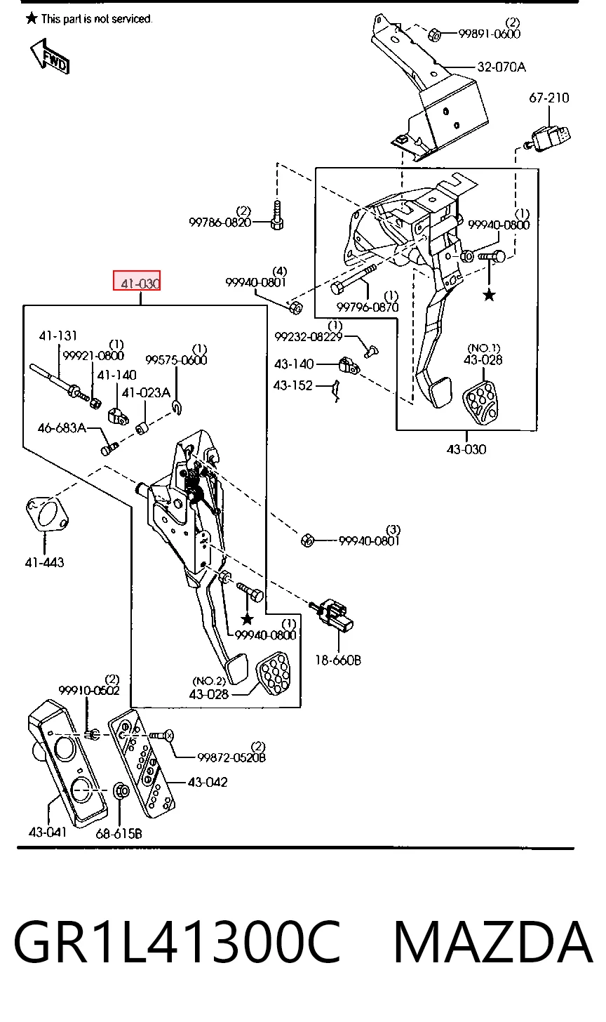 Comprar Pedal de embrague Mazda 6 GG a bajo precio
