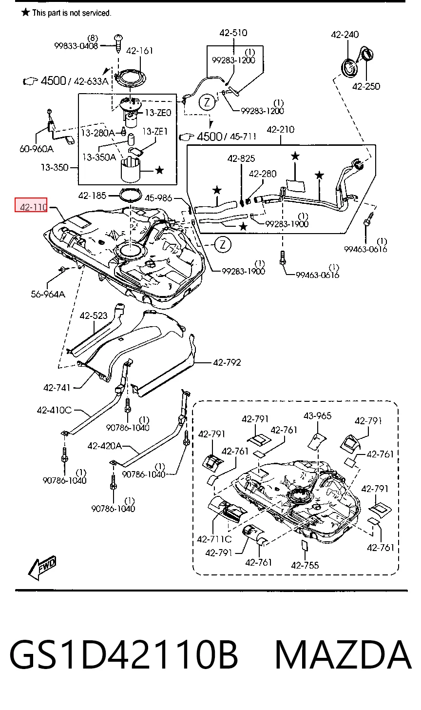 Depósito de gasolina para Mazda 6 GH