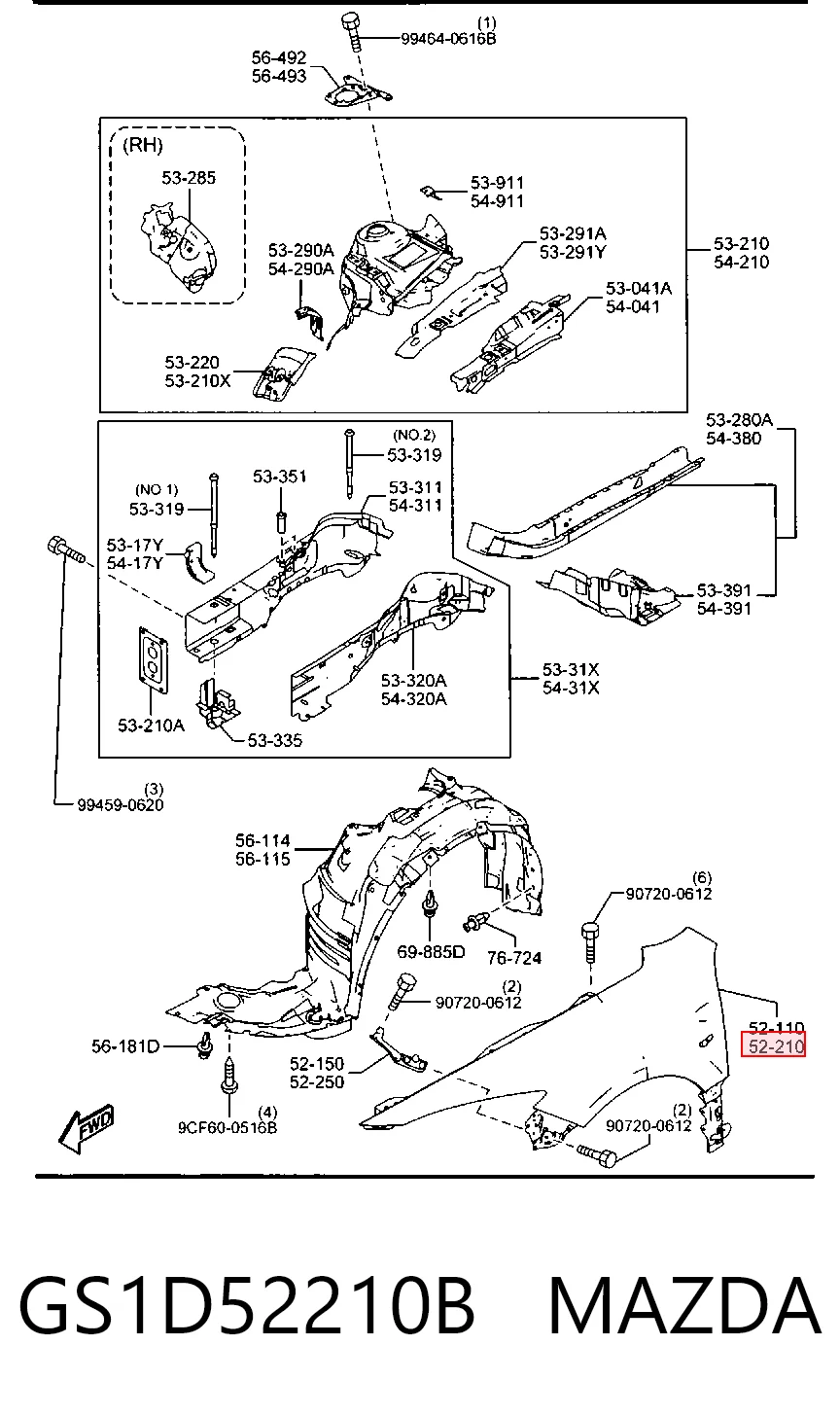 Comprar Aleta delantera izquierda Mazda 6  GH