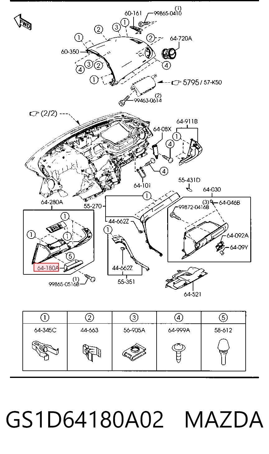 GS1D64180A02 Mazda