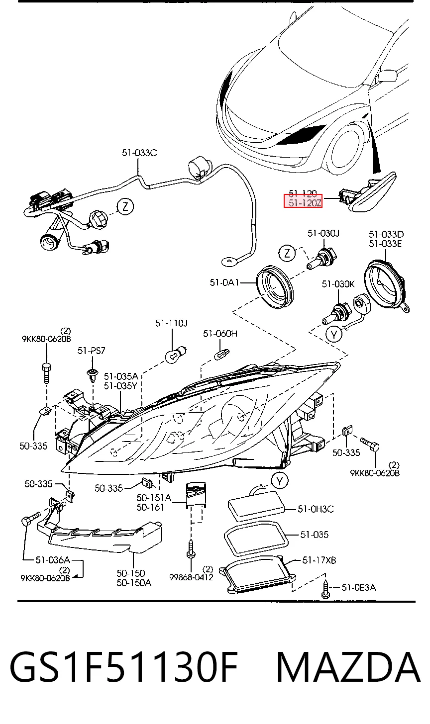 GS1F51130F Mazda