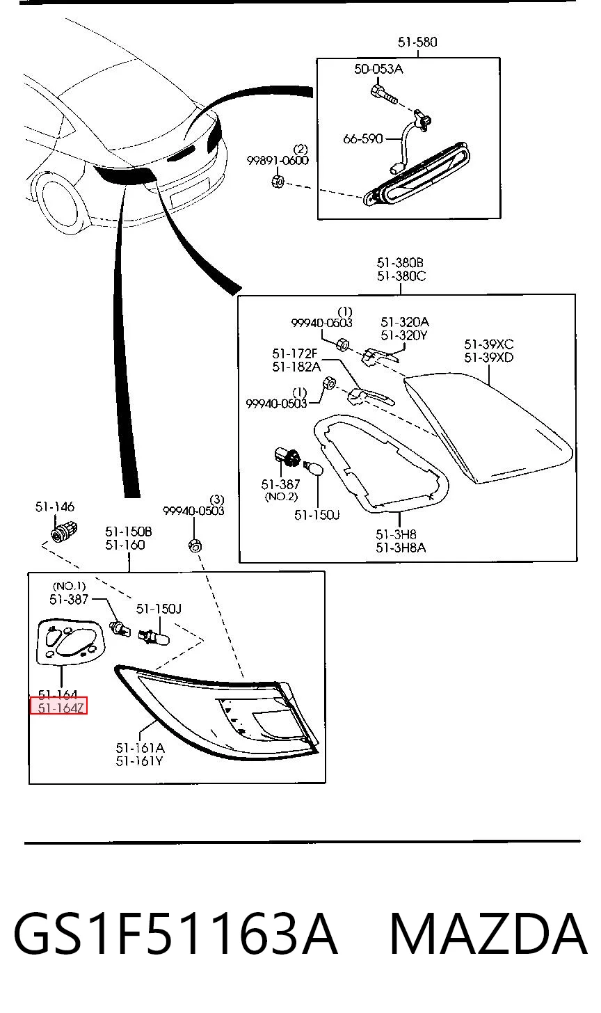 GS1F51163A Mazda