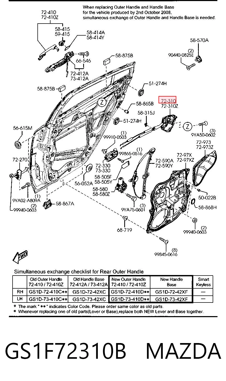 GS1F72310B Mazda