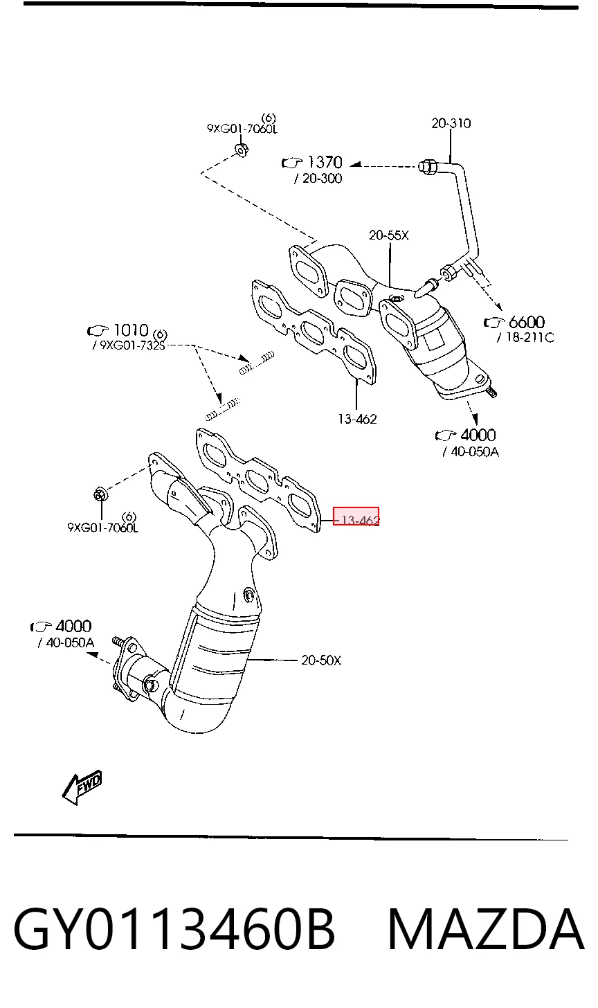GY0113460B Mazda