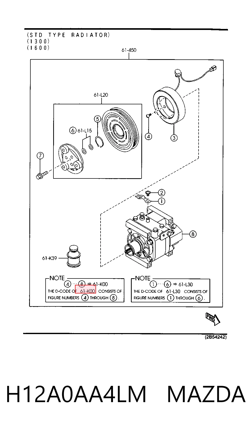 Compresor climatizador para Mazda 323 F VI BJ