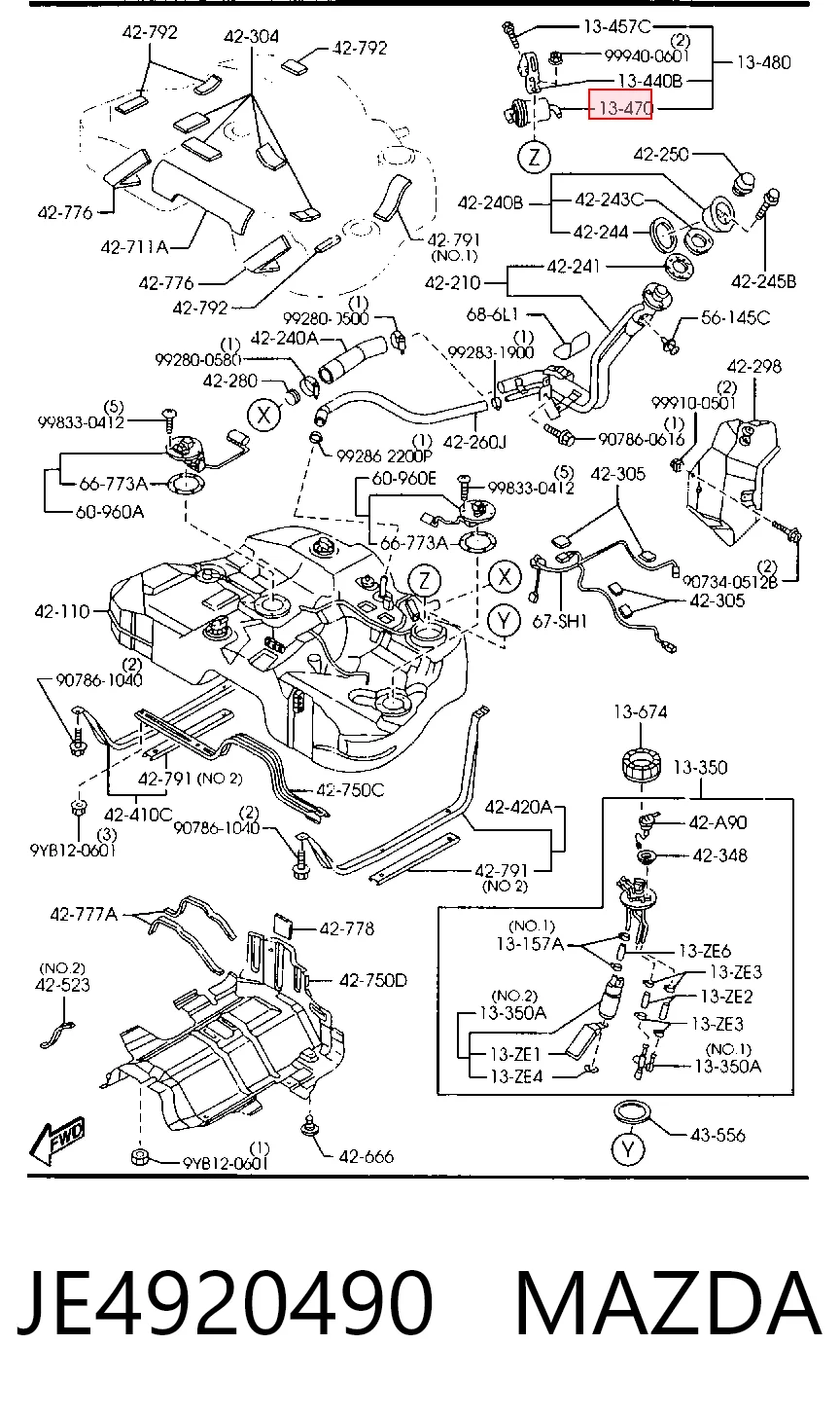 JE4920490 Mazda