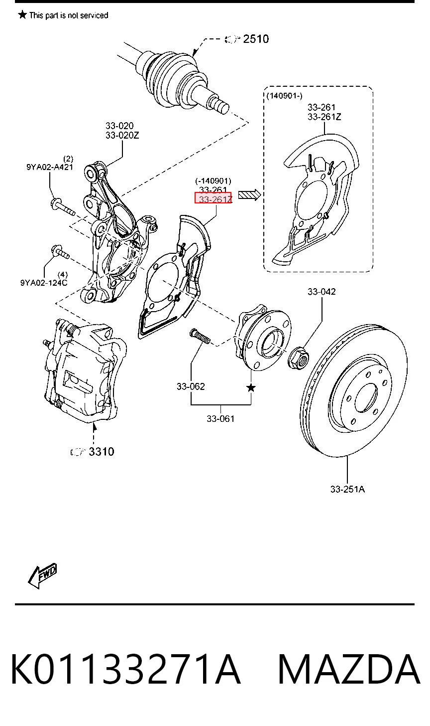 K01133271A Mazda