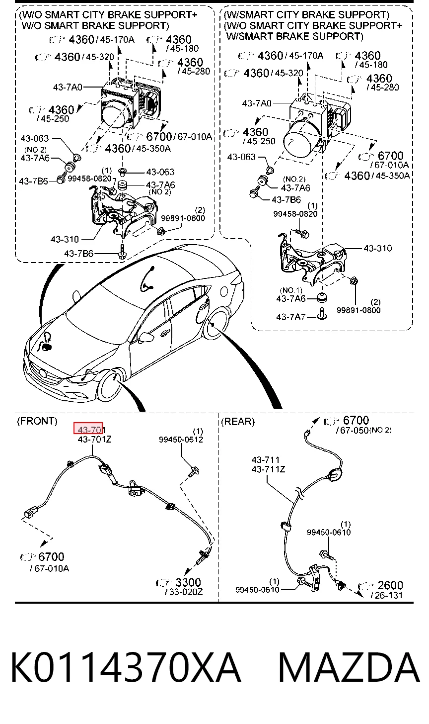 Comprar Sensor ABS delantero Mazda 6  GJ, GL a bajo precio
