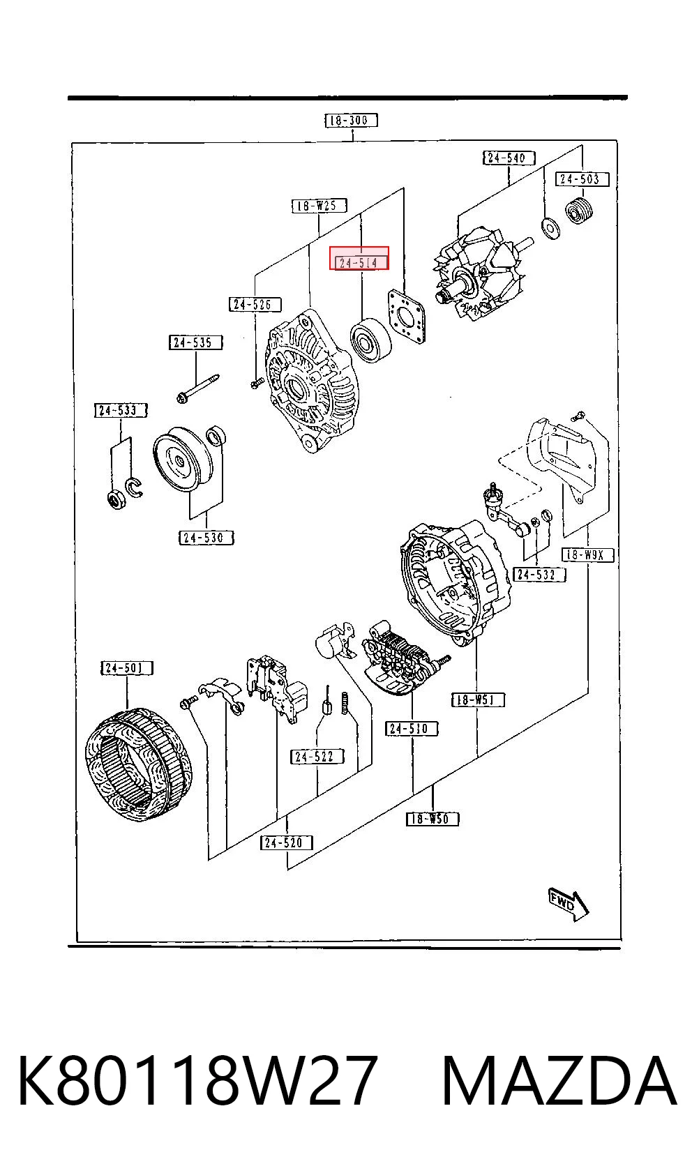 Comprar Rodamiento de alternador Hyundai Terracan  HP a bajo precio