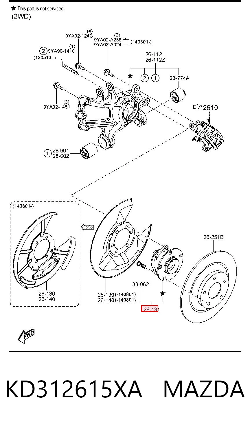 KD312615XA Mazda