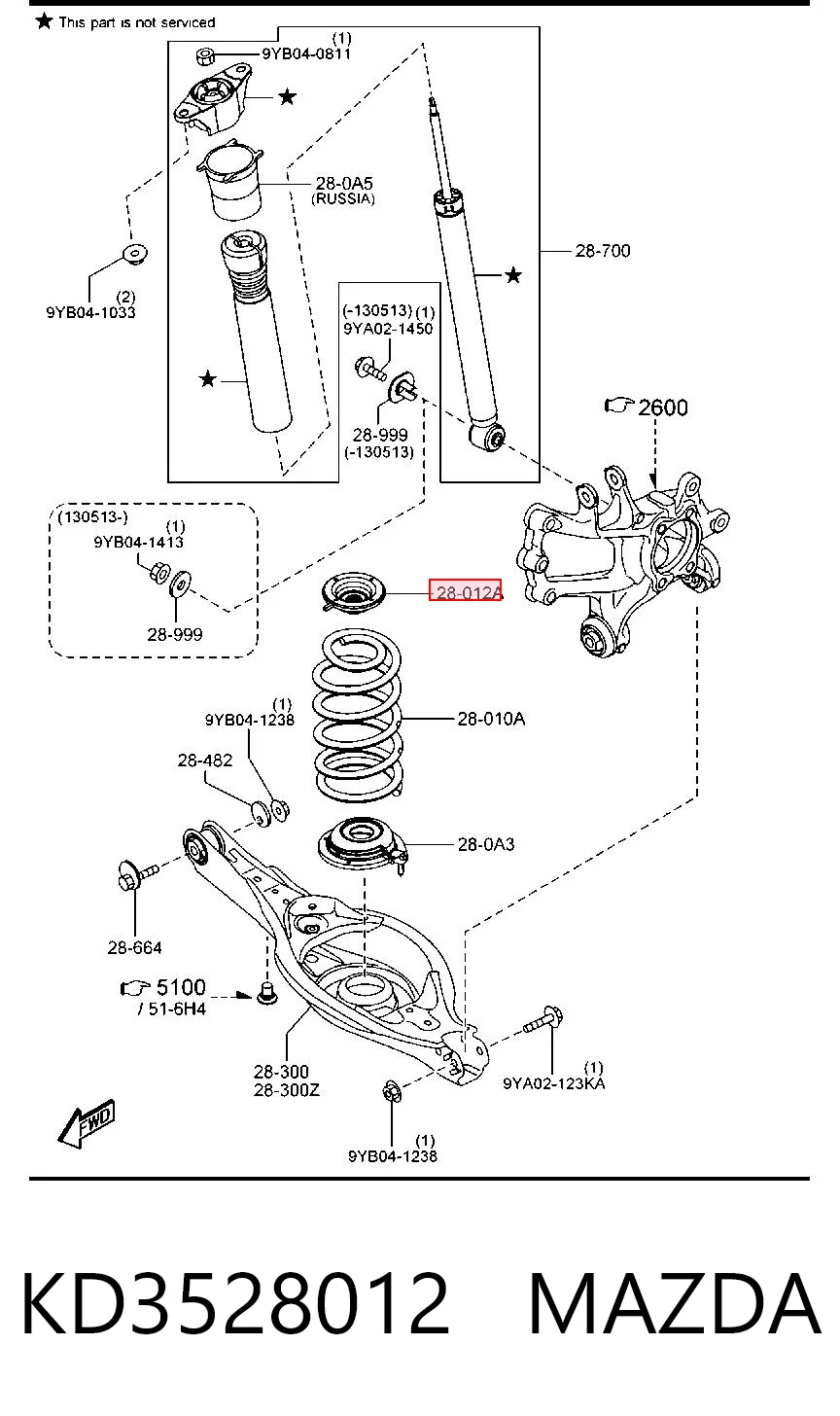 KD3528012 Mazda