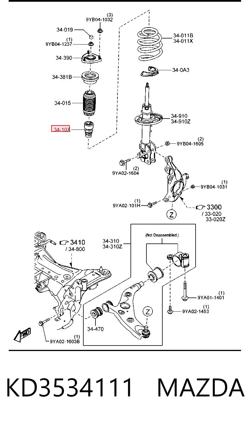 KD3534111 Mazda
