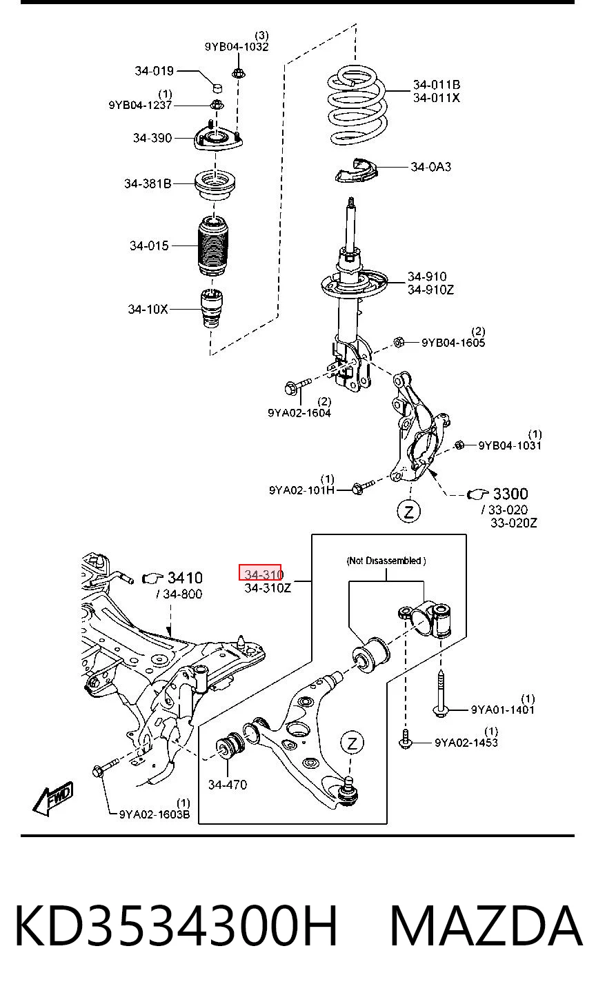 KD3534300H Mazda