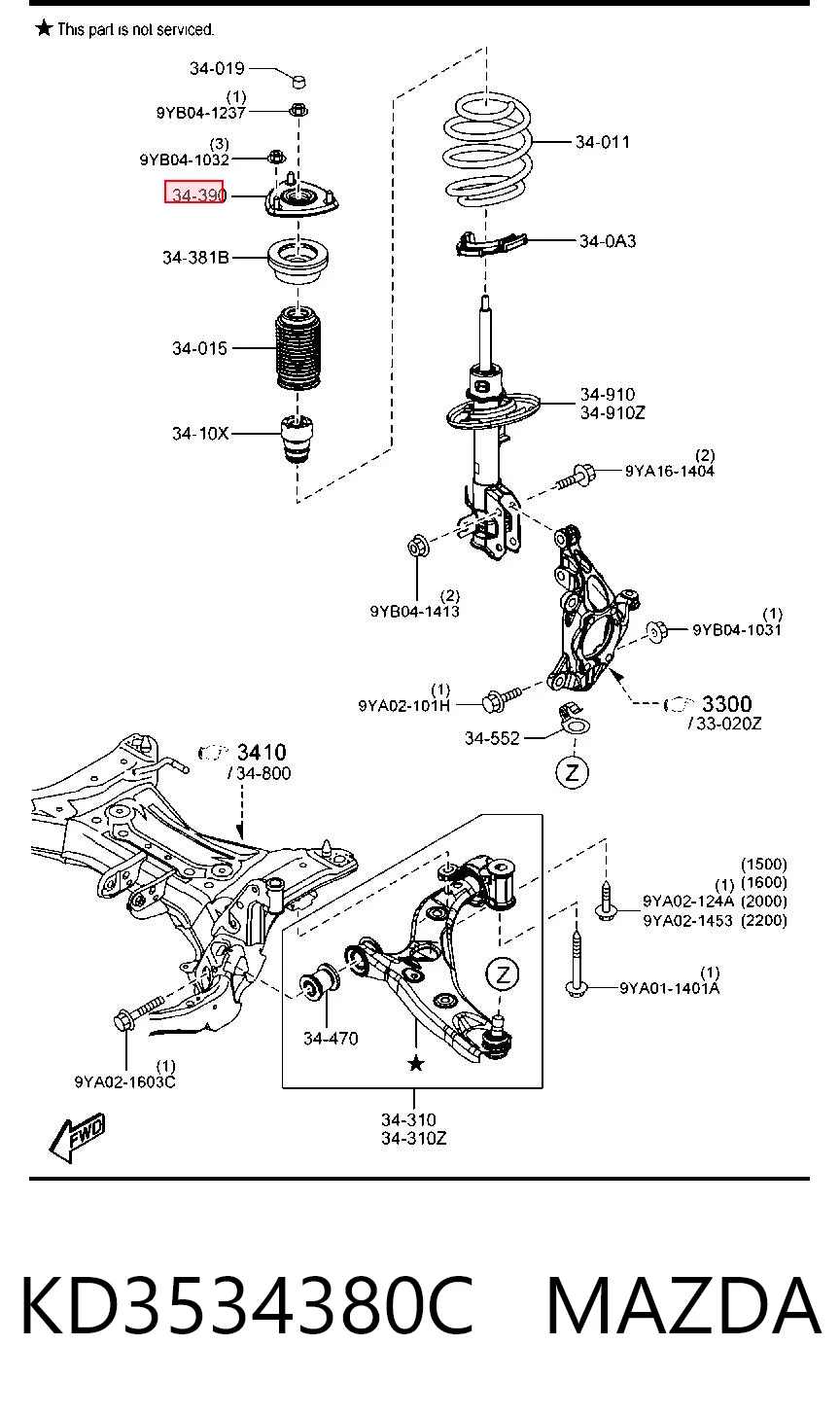 KD3534380C Mazda