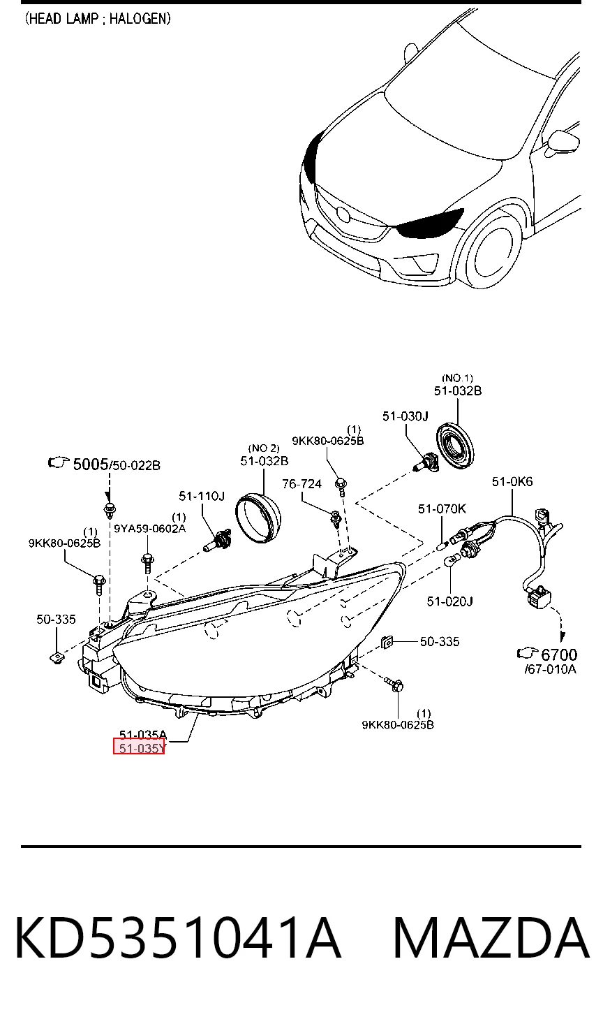 Faros delanteros Mazda CX-5 I