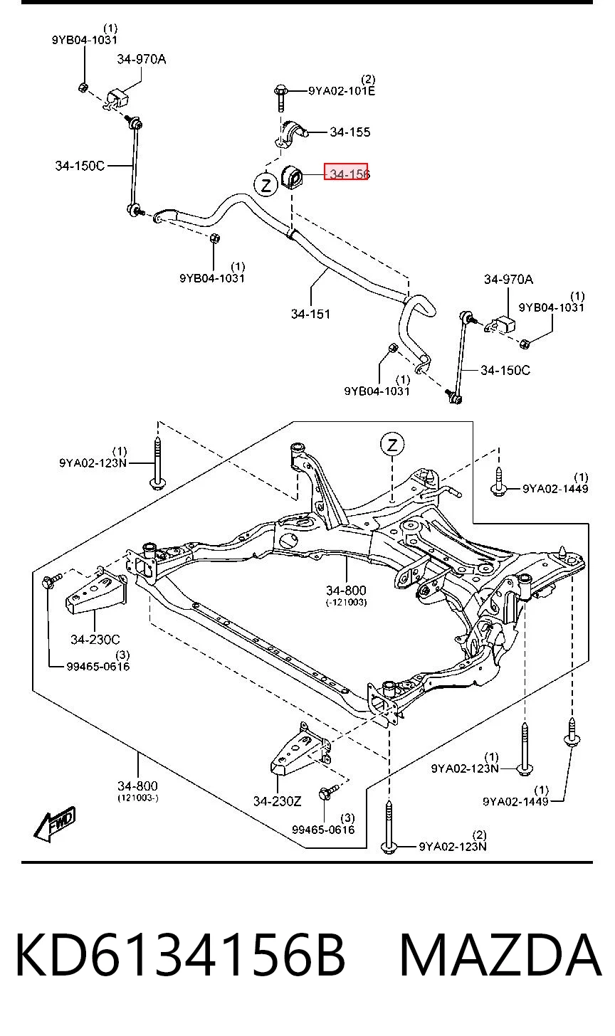 KD6134156B Mazda