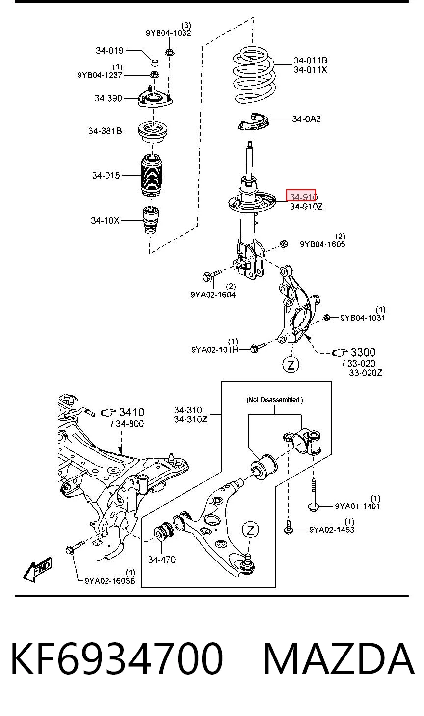 KF6934700 Mazda