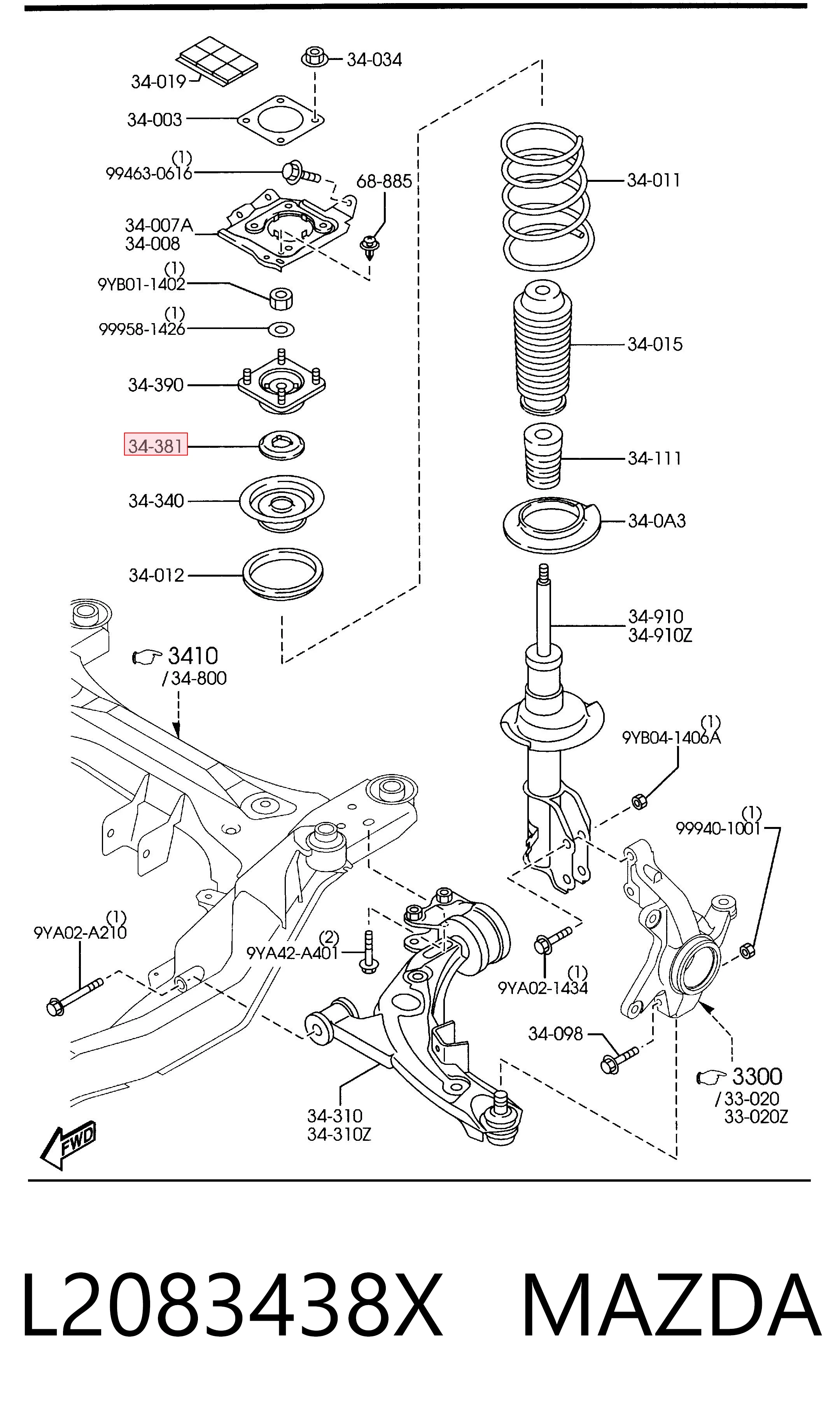 L2083438X Mazda