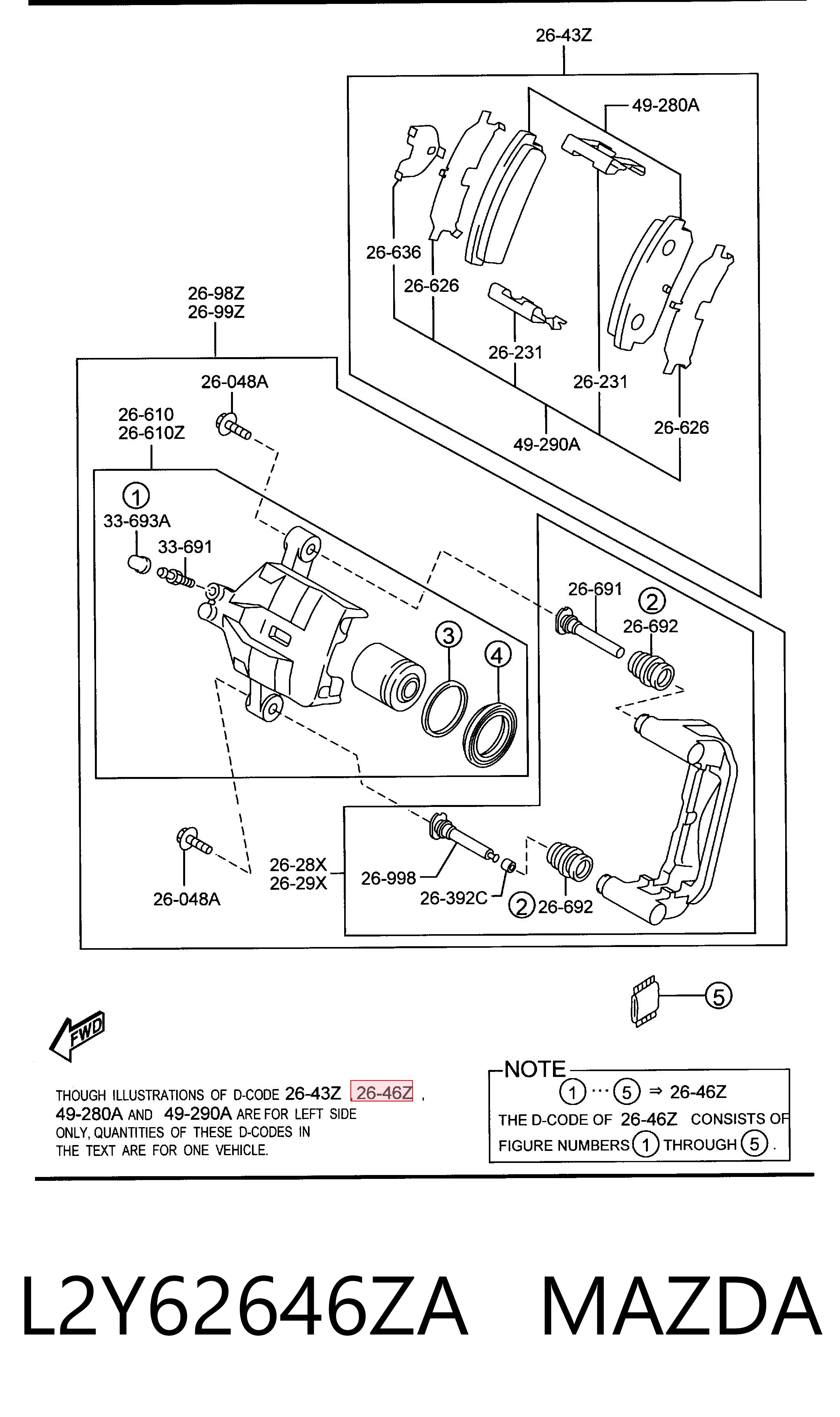 Comprar Juego de reparación, pinza de freno trasero CX-7  ER