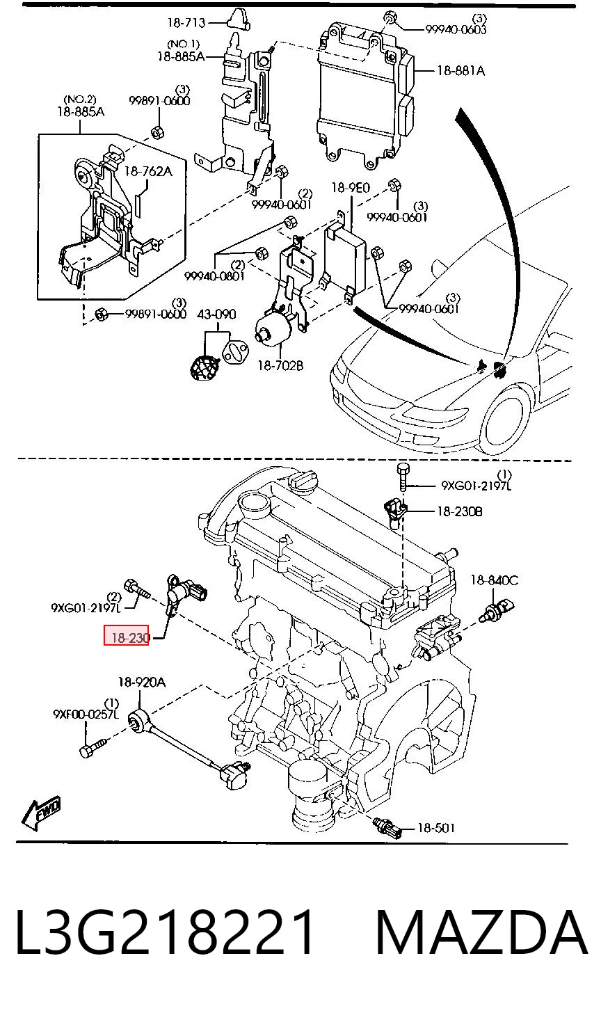 Comprar Sensor de cigüeñal Mazda 6  GH
