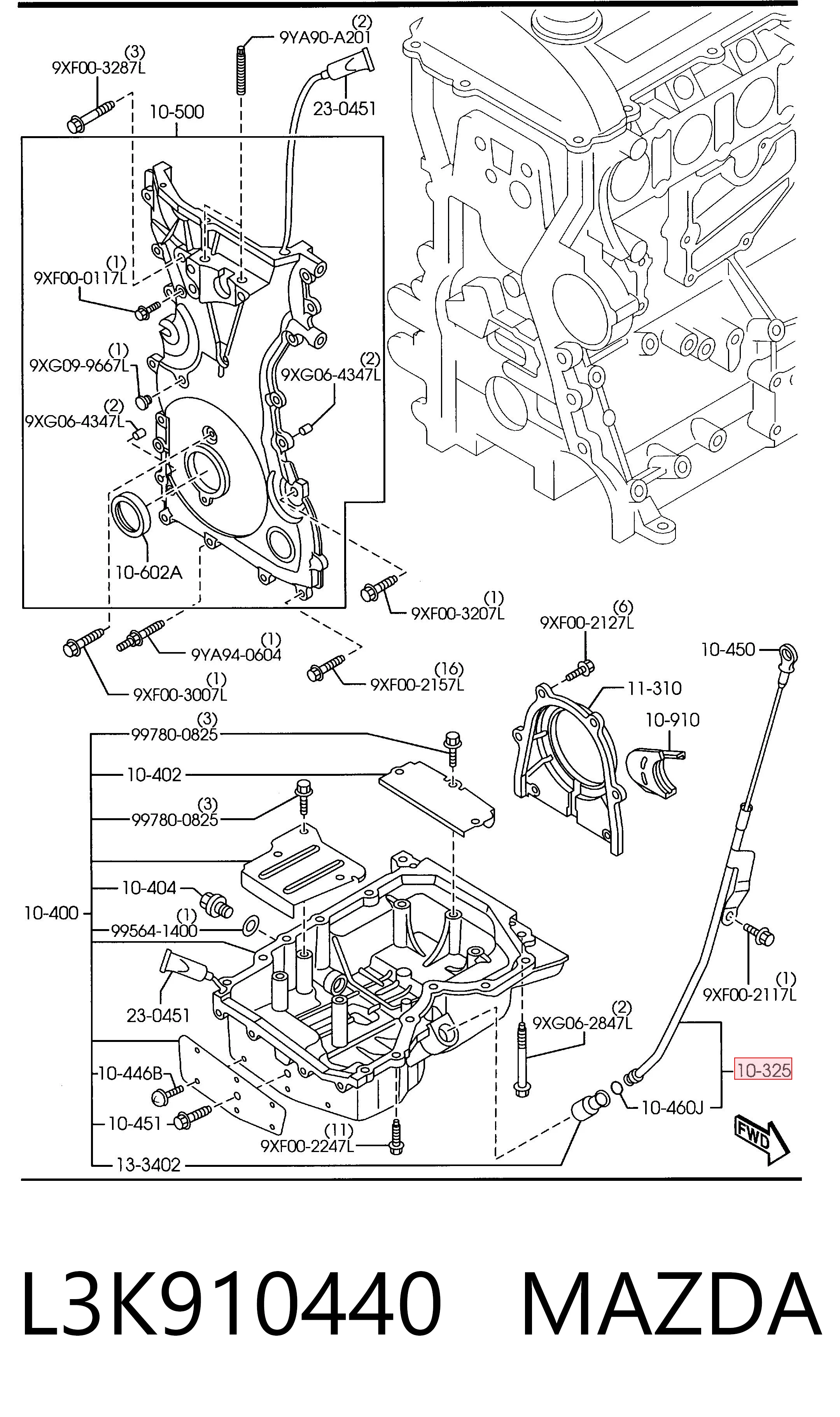 L3K910440 Mazda