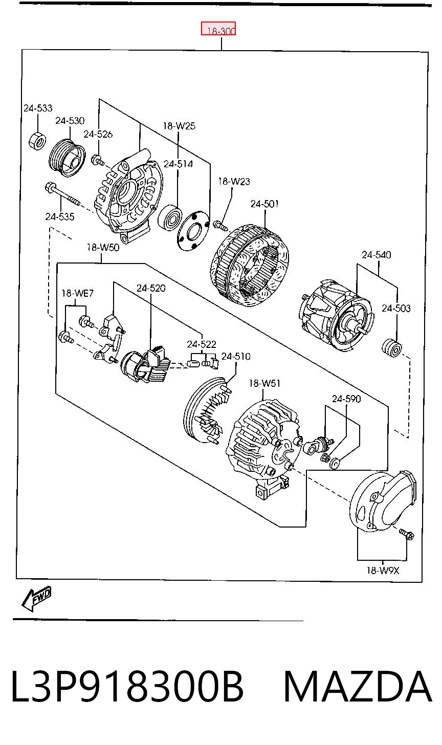 L3P918300B Mazda