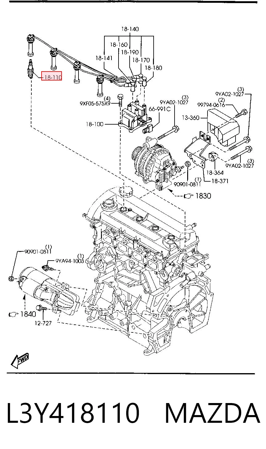 L3Y418110 Mazda