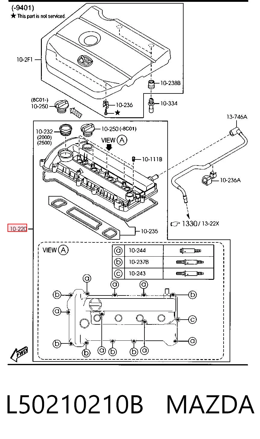Tapa de culata para Mazda 6  GH