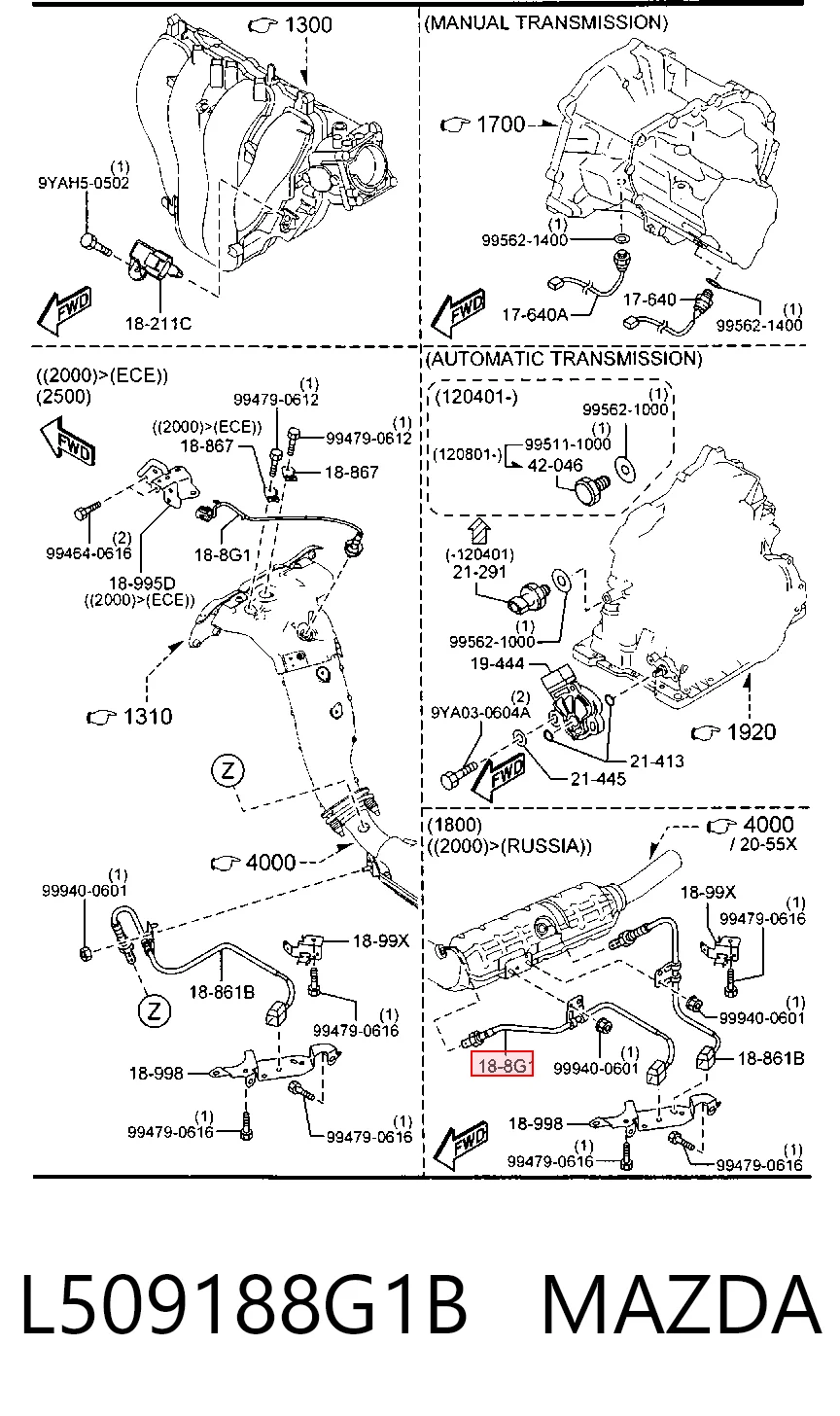 L509188G1B Mazda