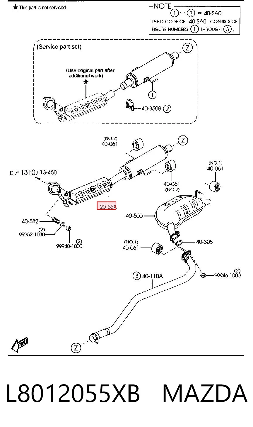Catalizador de gasolina y diésel para Mazda 6  GG