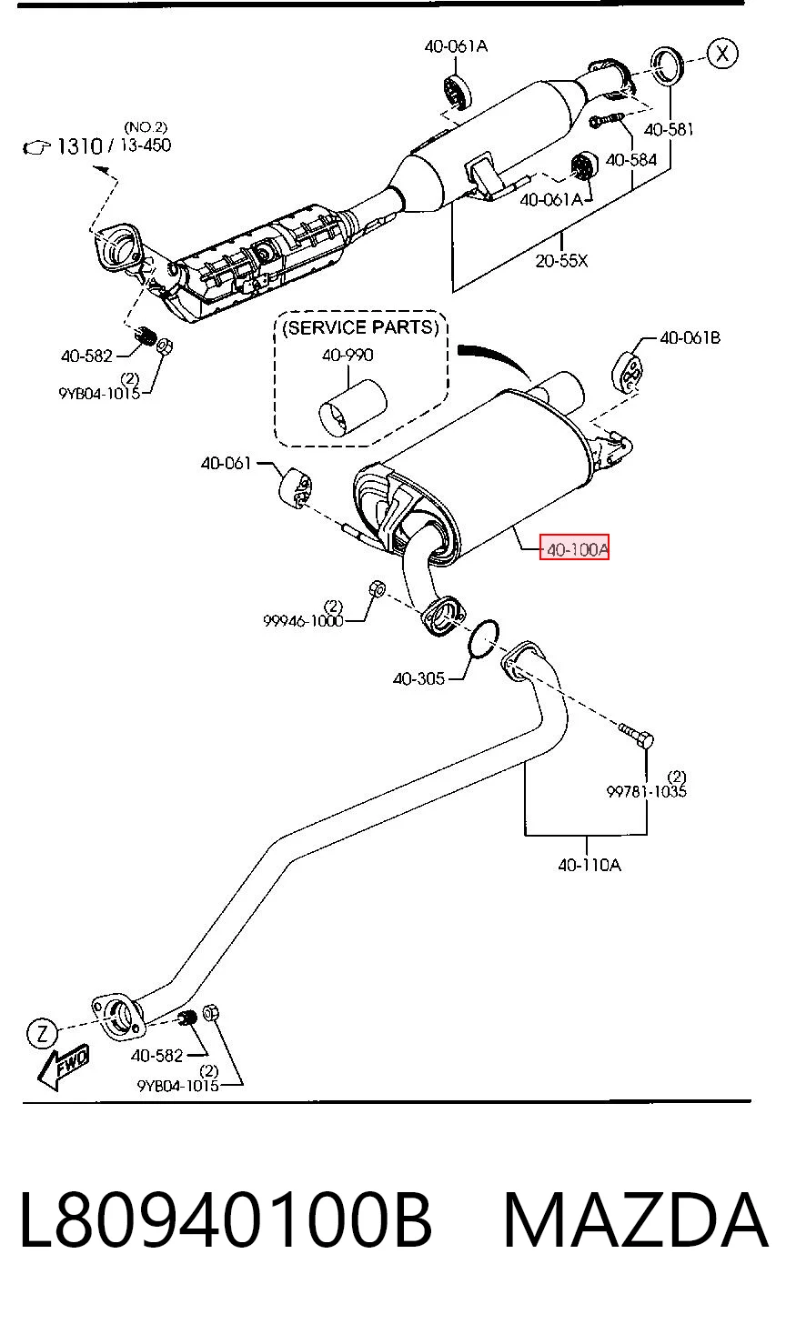 Comprar Silenciador trasero Mazda 6  GH a bajo precio
