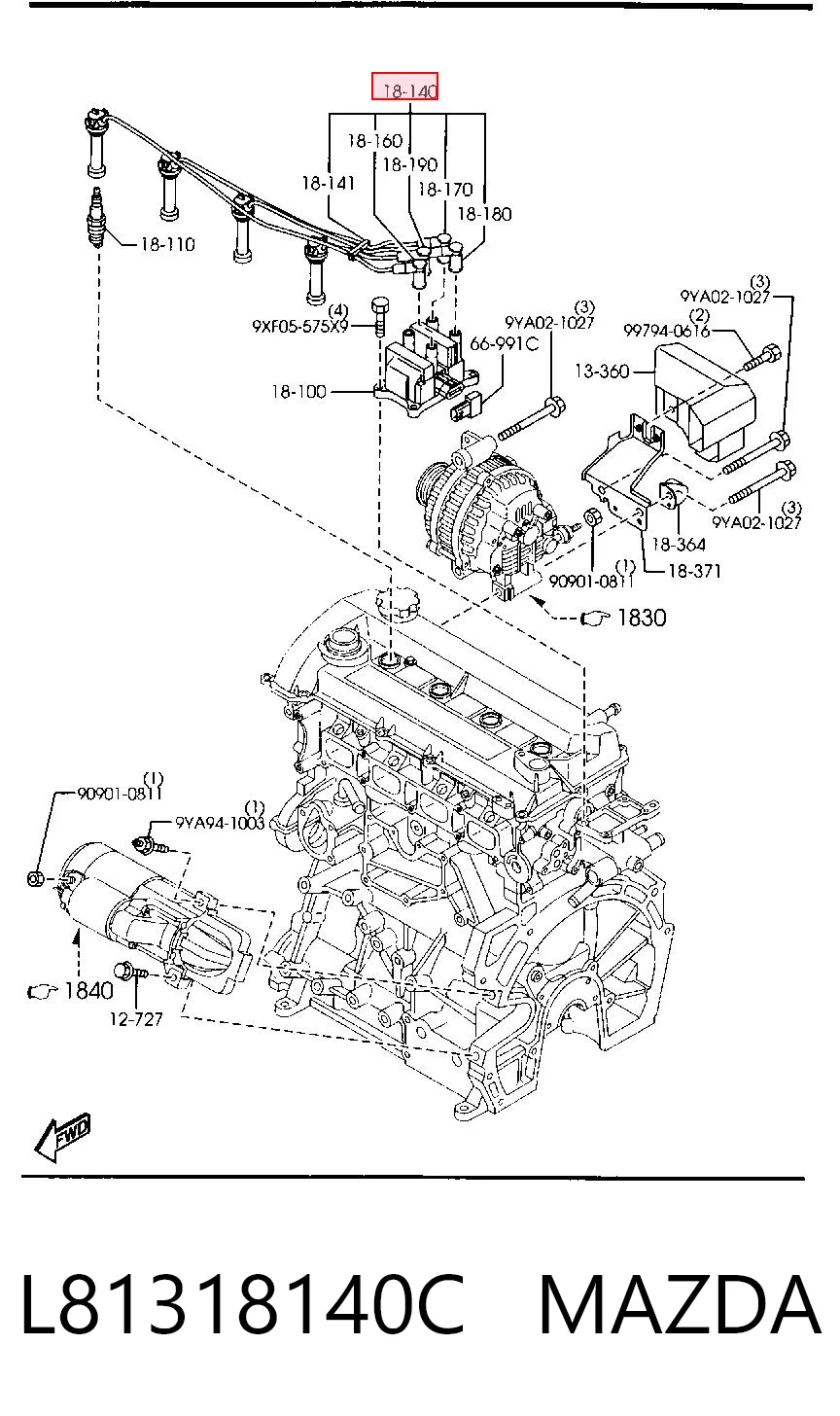 L81318140C Mazda