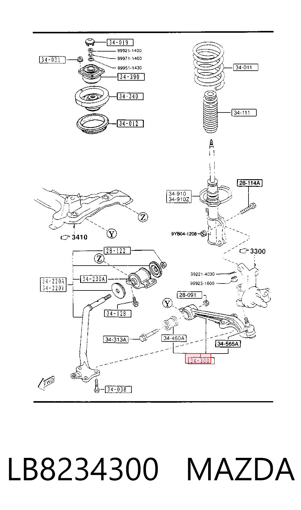 LB8234300 Mazda