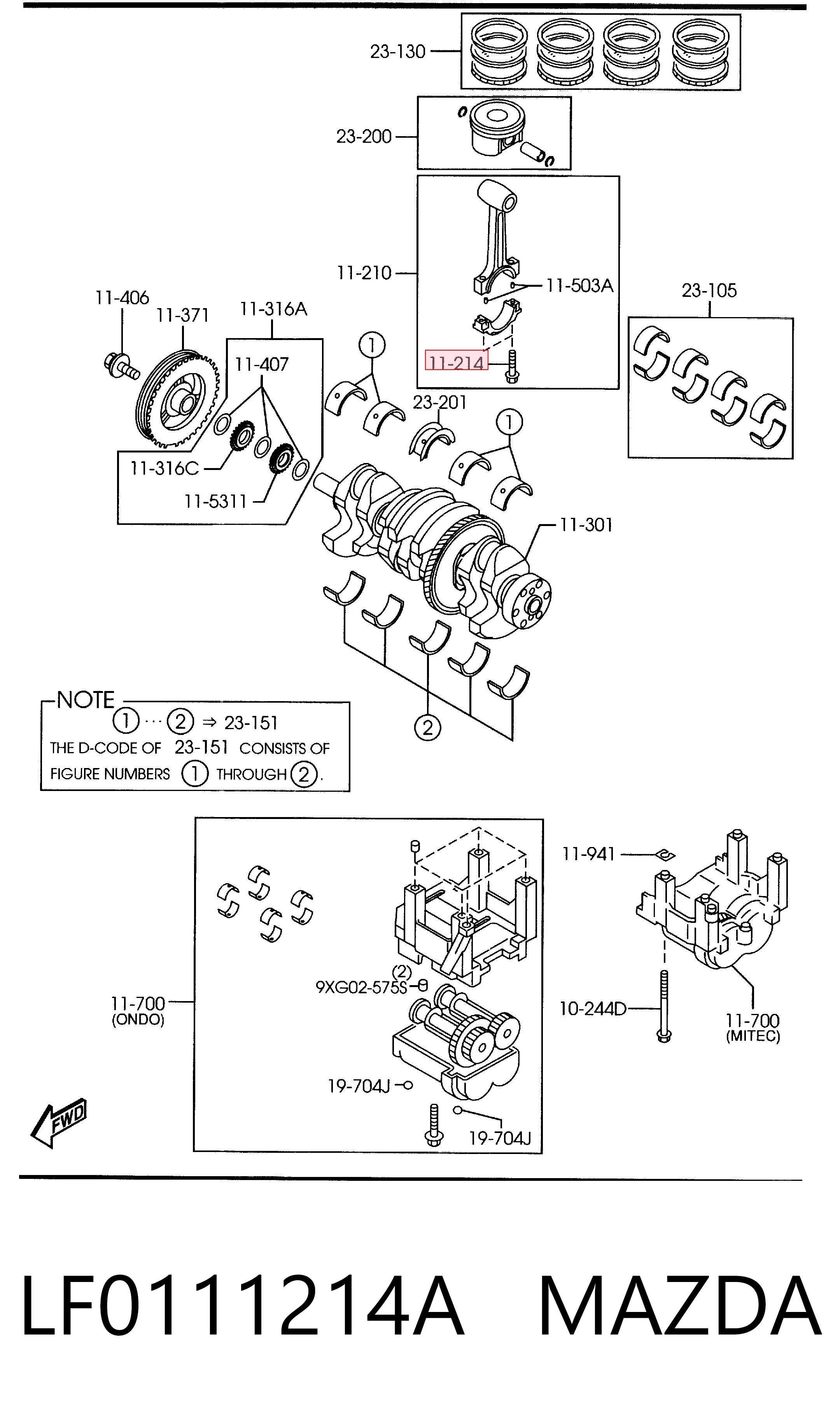 LF0111214A Mazda