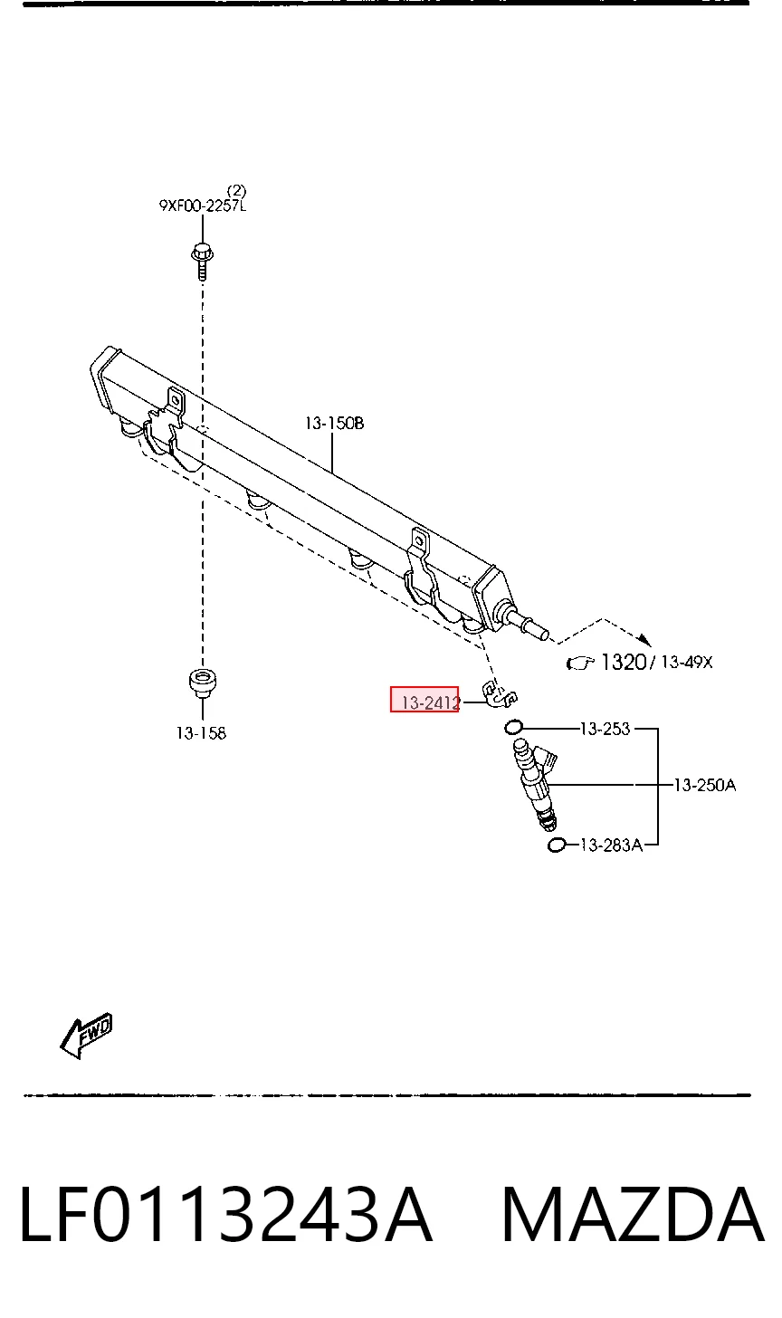 LF0113243A Mazda