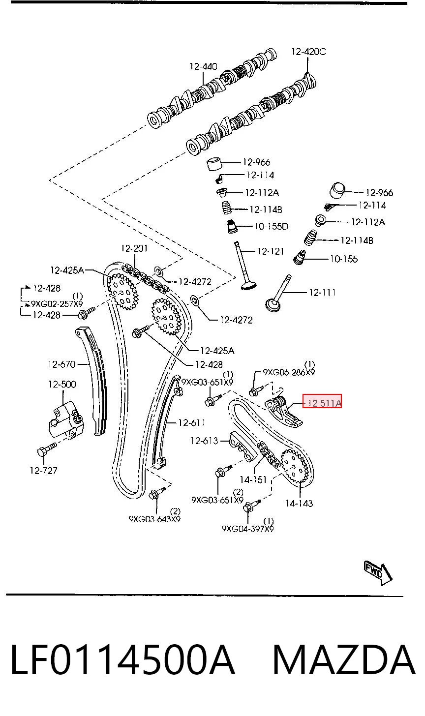 LF0114500A Mazda