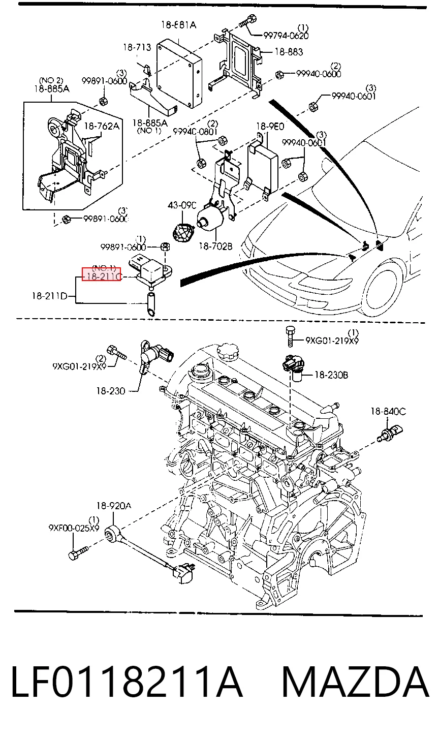 LF0118211A Mazda