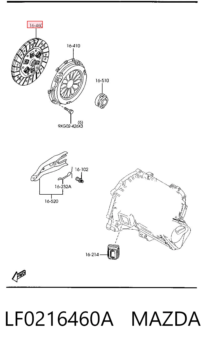LF0216460A Mazda